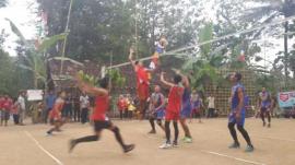 TIM BOLA VOLY BIMA SAKTI JUARA 1 PADA TURNAMEN DI DUSUN JELOK