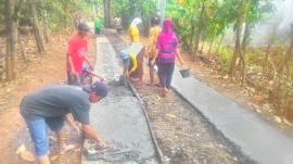 Jalan Padukuhan Trosari di Tutup