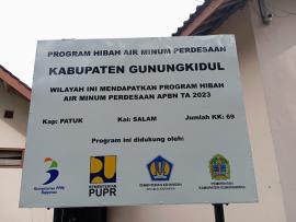 Monev Program Hibah Air Minum Perkotaan dan Perdesaan Kabupaten Gunungkidul Tahun Anggaran 2023