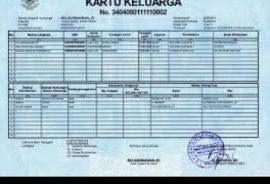 Penerbitan Kartu Keluarga